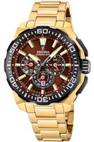 Watch Festina Man in Steel yellow gold plated F20727/3 - F20727/3
